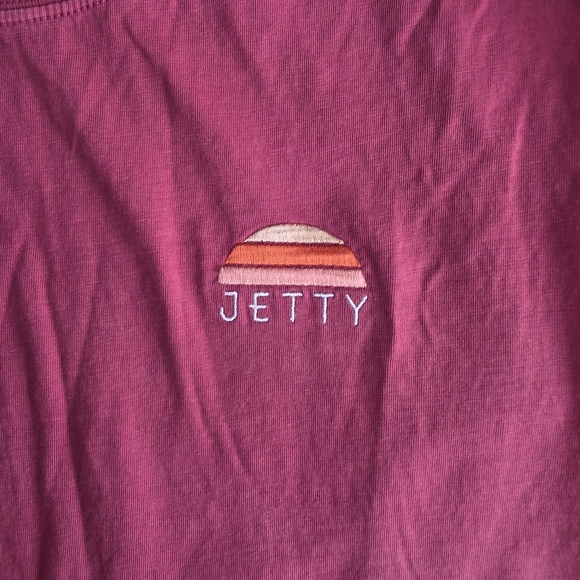 Jetty Embroidered Raspberry T-shirt M - Picture 3 of 4